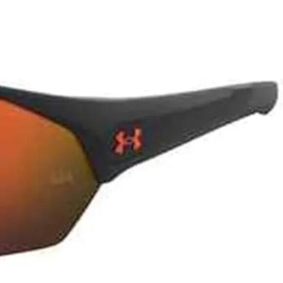 UNDER ARMOUR Sunglasses PLAYMAKER Black Frame Orange Mirror Lens NEW - Picture 9 of 9